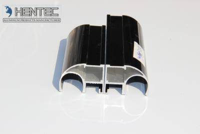 China 6063 6060 6061 Aluminium Door Profiles , Black Color aluminum extrusions shapes for sale