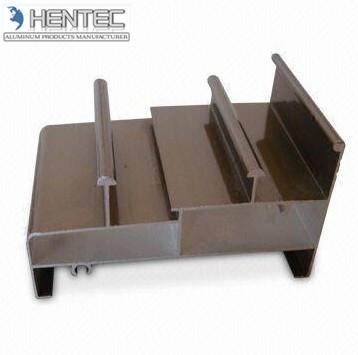 China Customized Brown Anodizing Aluminium Window Profiles 6060 - T6 ROHS / SGS for sale