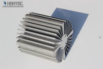 China 6060 - T5  aluminium heat sink profiles with finished machining , anodized for sale