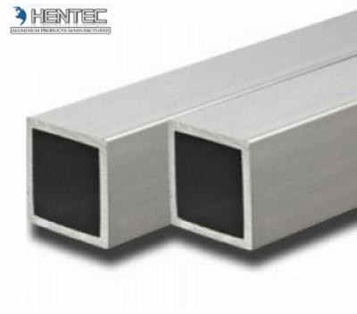 Chine Saupoudrez l'extrusion t6, tuyauterie en aluminium du revêtement 6061 carrée en aluminium à vendre