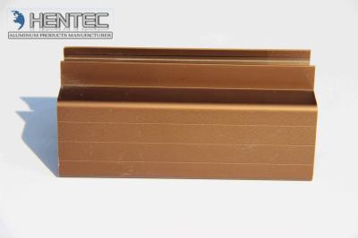 China Brown Anodized Aluminum Profile For Door and Window / Curtain Frame for sale