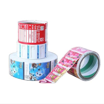 China Anti-counterfeit Clear Adhesive Transparent Label Sticker Custom OEM Factory Private Packaging OEM Vinyl Labels for sale