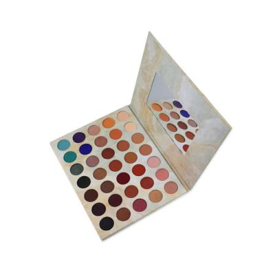 China Private Label Makeup Marble Cosmetic Eyeshadow Palette Waterproof Eye Shadow 35 Colors for sale