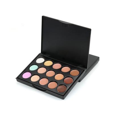 China Waterproof Private Label 15 Color Madame Long Lasting Wholesale Cream Concealer Palette for sale