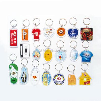 China Promotion gift custom transparent acrylic hotel key chain mute key chain acrylic for sale