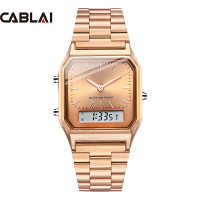 China High Quality Day/Date Fashion Dual Time Display Men Watches Logo Hot Sport Wristwatches Custom Made for sale