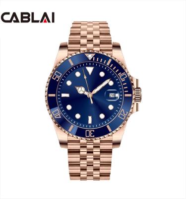 China Hot Selling Custom Logo Men Stainless Steel Men Day/Date Luxury Unisex Watches Custom Watch for sale