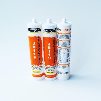 Chine Adhérence 260ml forte blanche ignifuge de mastic de silicone d'arrêt du feu de MSDS à vendre