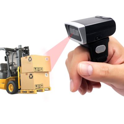 China EDOO Handfree Finger Ring 1D 2D Barcode Scanner Reader For Warehouse Retail Wireless Portable Store A4 for sale