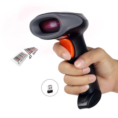 China 14 hours (2.4g WIFI 1D 2D QR Barcode Factory EAN13 Barcode Scanner Portable Wireless Warehouse Radio Barcode Scanner 2.4g Handheld Reader for sale