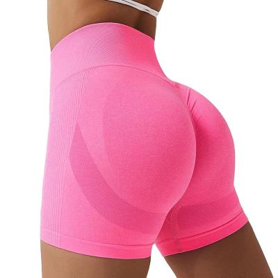 China Seamless Fitness Workout GYM Wear Women Sport Seamless Wear Butt Biker Shorts Crac! crack! for sale