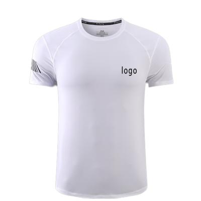 China Anti-Wrinkle Basketball Training Half Sleeve Ice Silk Sports Top Running T-shirt Tight Quick Dry Solid Color OEM&ODM for sale