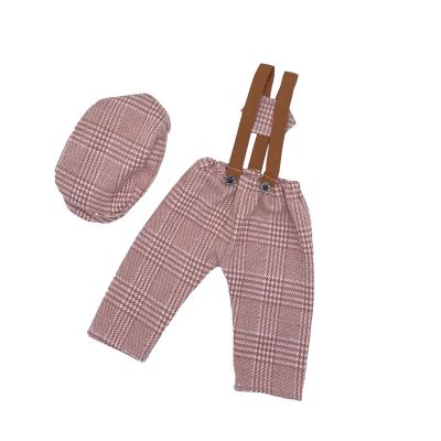 China Breathable Casual Infant Toddlers Overall Photography Newborn Baby Check Pants for sale