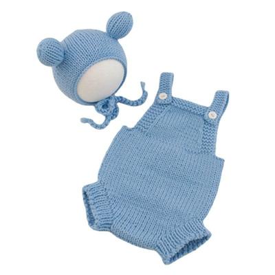 China Breathable Baby Photography Props Crocheted Hand Knitted Photo Suit Baby Clothes for sale