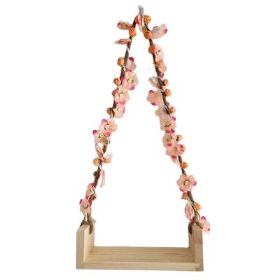 China Custom High Quality Wooden Baby Photography Props Newborn Swing Wooden for sale