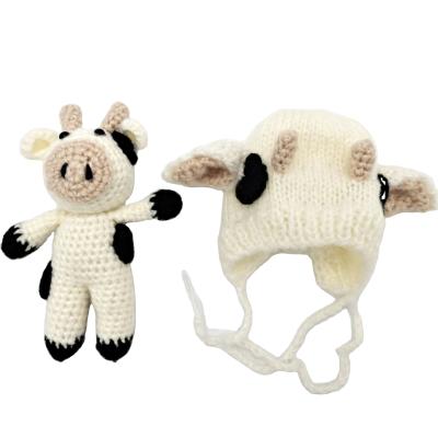 China Hot Selling Cute Fashion Outfit Gift Animals Knit Newborn Boy Baby Photo Hat Prop for sale