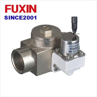 China WC FUXIN Toilet 1 Inch Sensor Locking Solenoid Irrigation Reduce Pressure Brass Flush Valve for sale