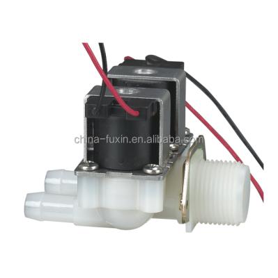 China General Water Magnetic Solenoid Valve 3 Way Multi-way AC 220v Plastic Electric Water Valve for sale