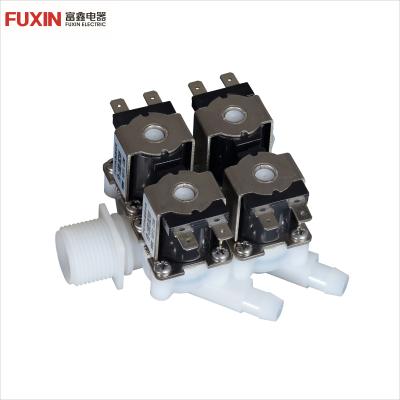 China 220V 1way 4 Position General Normally Closed Manifold Water Inlet Solenoid Valves for sale