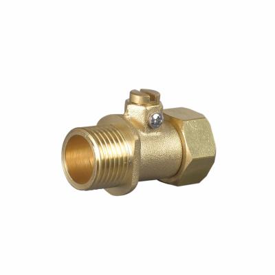 China 1/2 Brass General Water Tube Pickling Check Valve With Loose Common Inlet Connector For Construction Water Supply for sale