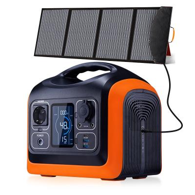 China Type C Portable solar power station Lithium Ion battery portable generator 600w for outdoor camping for sale