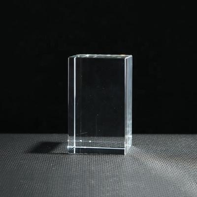 China Europe factory direct supply 3d laser etched glass cubes for birthday gift for sale