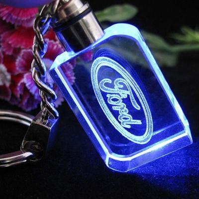 China Fashion For Gifts Crystal Keychain Smart Car Promotional Die Cut Lead Glass Key Chain Wholesale Hot Sale The Lead Glass Key Chain for sale