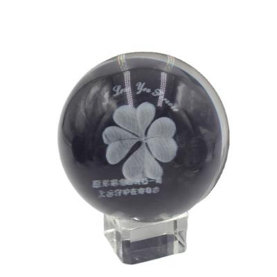 China Europe etched 50mm 80mm 100mm k9 engraved 3d laser engraved crystal ball for crystal gift for sale