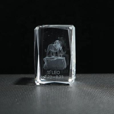 China Europe Sublimation Blank Crystal Photo Laser 3D Etched Crystal Cube Engraving for sale