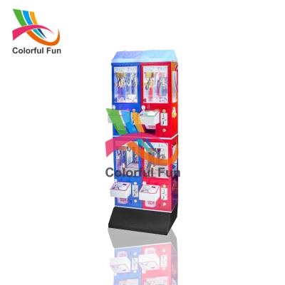 China Colorful red version 4 people shop mini LCD amusement claw machine for sale L00*11W700*H1500mm for sale