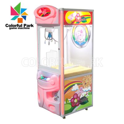 China Mini theme park colorful park claw machine with bill acceptor mini crawling crane claw machine for sale