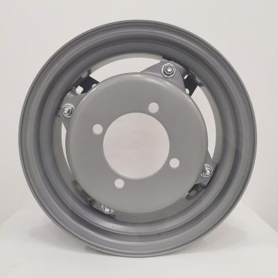 China Steel Adjustable Track Wheel Steel Wheel rims 3.5x10 4x85 4x94 4x95 for tire 4.00/10