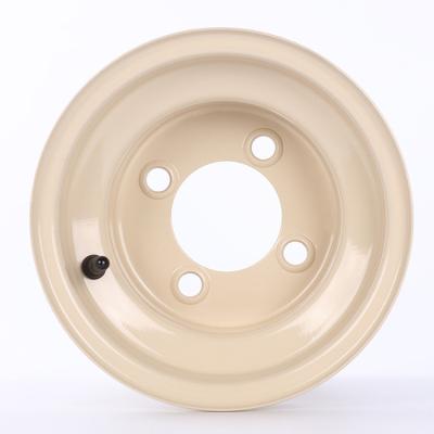 China Steel In Stock Golf Carts Wheel ET0 16x6.5-8 5.5x8 4 Wheel Steel Rim UTV ATV Wheels for sale