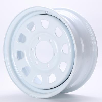 China SUV 4x4/car trailer/MVP 6X139.7 holes passenger car wheels winter snow 15x6.5 16x6.5 6 15 16 inch wheels steel rims for sale