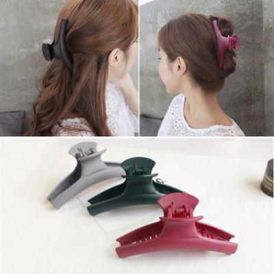 China Fashion Acrylic Hairpin Large Modern Minimalist Solid Matte Women's Simple Clip Temperament Bath Hair Handle Large for sale