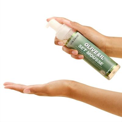 China All Ages Hair Styling Foam Olive Oil Mousse With Not Easy To Turn Into Water Formula for sale