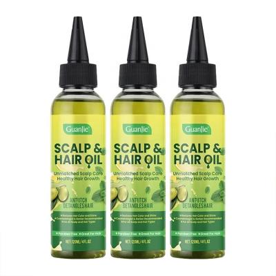 China Private Label Olive Hair And Scalp Oil Refreshing Mint Formula for sale