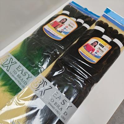 China 100g de cabelo de trança pré-separado 24 polegadas desdobrado 48 polegadas de extensão de cabelo para tranças personalizadas à venda