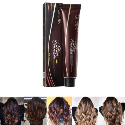 Cina Moda marrone castano di cioccolato Balayage colorante per capelli per saloni di colore per OEM ODM in vendita