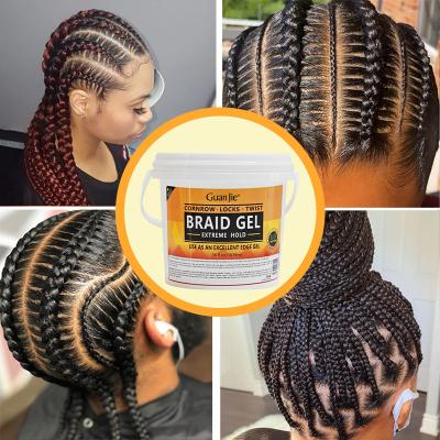 Chine Non gras Loc N épais Jam de tresses clair Gel de cheveux et contrôle de bord Super Strong Hold à vendre