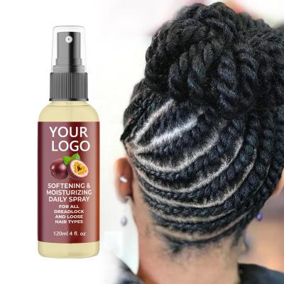 China Spray suavizante anti-frizz hidratante de tranças spray para cabelo para tranças fechaduras torções loc e trança brilho 4c spray de peruca de cabelo à venda