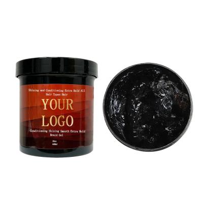 Chine Contrôle des cheveux de bord homme noir coiffure pomade contrôle de vague gel de cire contrôle frizz coiffure bouclée coiffure pomade de cire à vendre