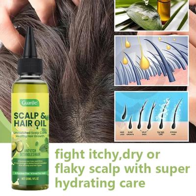 China Private Label Anti-Itching Olive Hair Scalp Oil Nourishing Saver Relieve Scalp Tension Refreshing Mint Scalp Oil for sale