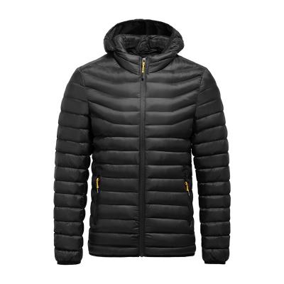 China Breathable Popular Winter Customized Outdoor Nylon Bubble Hooded Mens Breathable Stripper Jacke for sale