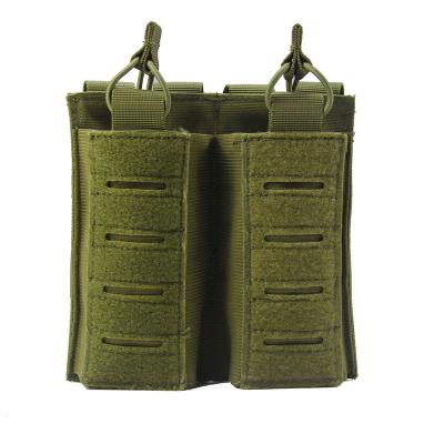 China Durable Comfort Double Mag Pouch Molle Holder Shooting Molle Tactical Magazine Holster for sale