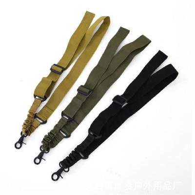 China Durable Comfort Bungee Gun Sling Lanyard Accessories Outdoor Tactical Adjustable Single Gun Sling for sale