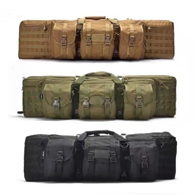 China Waterproof Oxford Fishing Rod Pack Carry Gun Case Molle Outdoor Waterproof Pocket Firearm Tactical Bag for sale