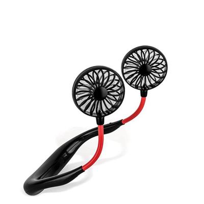 China Portable Hot Selling Hands-Tending Handheld Portable Rotating Mini Fan Band Neck Product Free Fan for sale