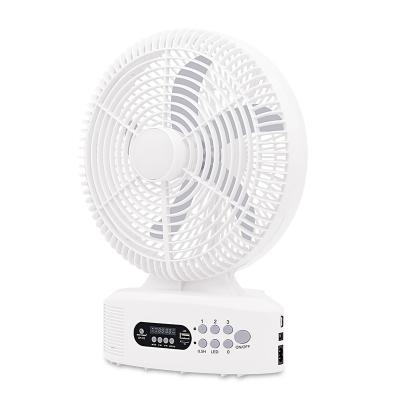 China With Rechargeable Fans Portable Rechargeable Electric Solar Power Fan Battery Solar Panel Table Fan for sale