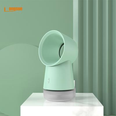 China 60ML Water Humidifier Air Cooler Wind Bladeless Air Cooler Light Natural Silent Mist Fan for sale